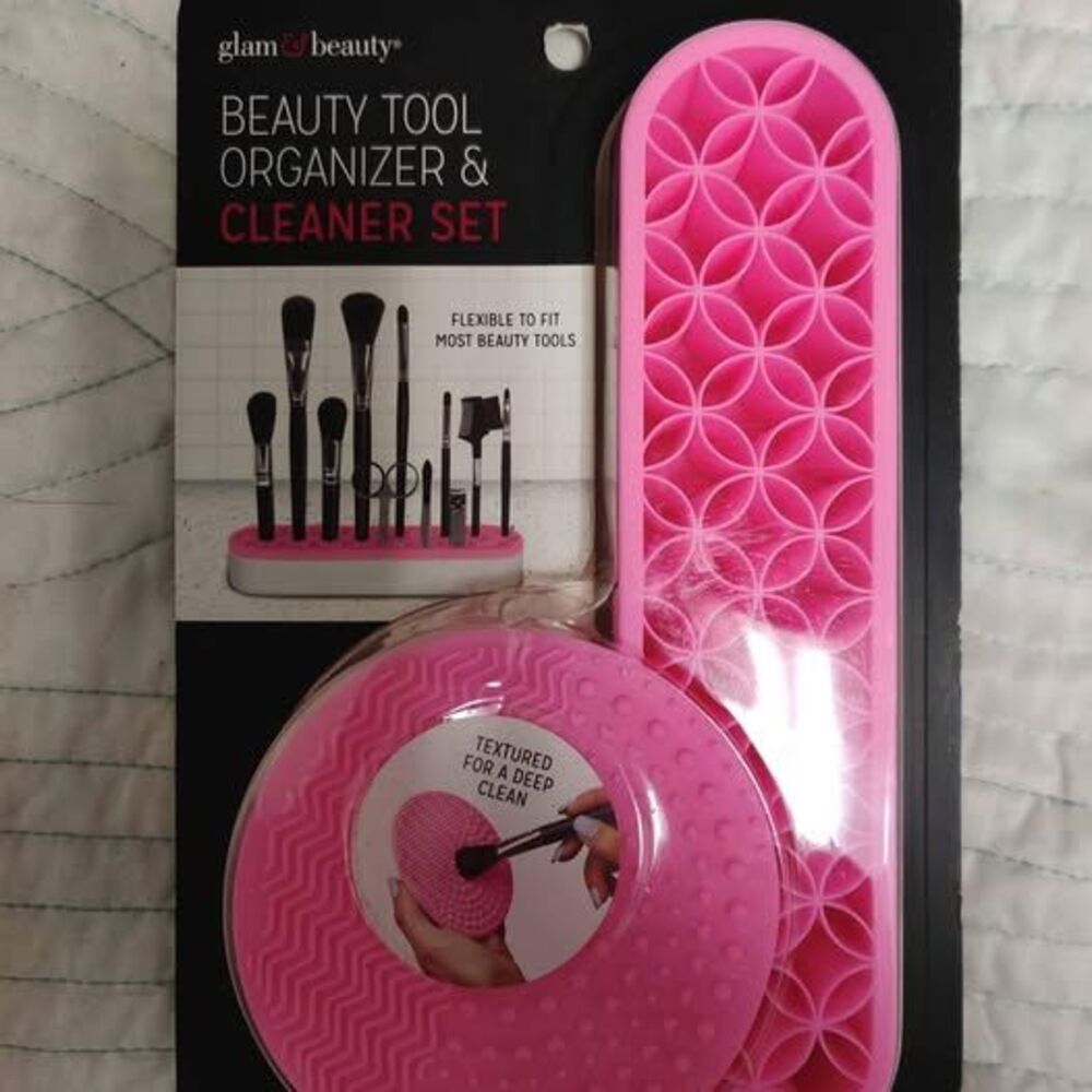 Brand New! Makeup brush holder, cleaner, organizer. Firm Price.